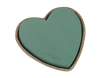 FLOWERBOX Oasis Biolit - 4 Spugne Da Fiorista A Incastro Con Base In Cartone Riciclato, 25,5 X 28 X 4 Cm