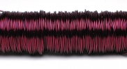 Metallic coloured wire 50 m. 0.50 mm bordeaux
