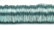 Metallic coloured wire 50 m. 0.50 mm iceblue
