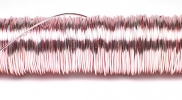 Metallic coloured wire 50 m. 0.50 mm pink