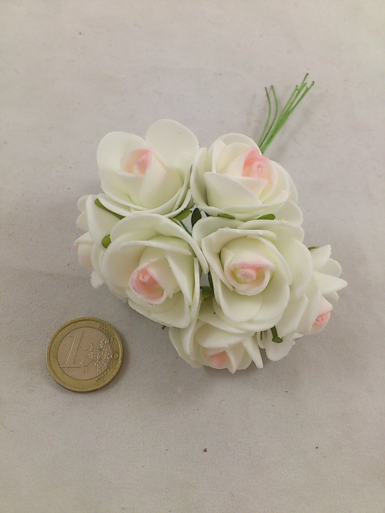 Schaum medi Rose 3 cm cream/rosa (12x7 st.)