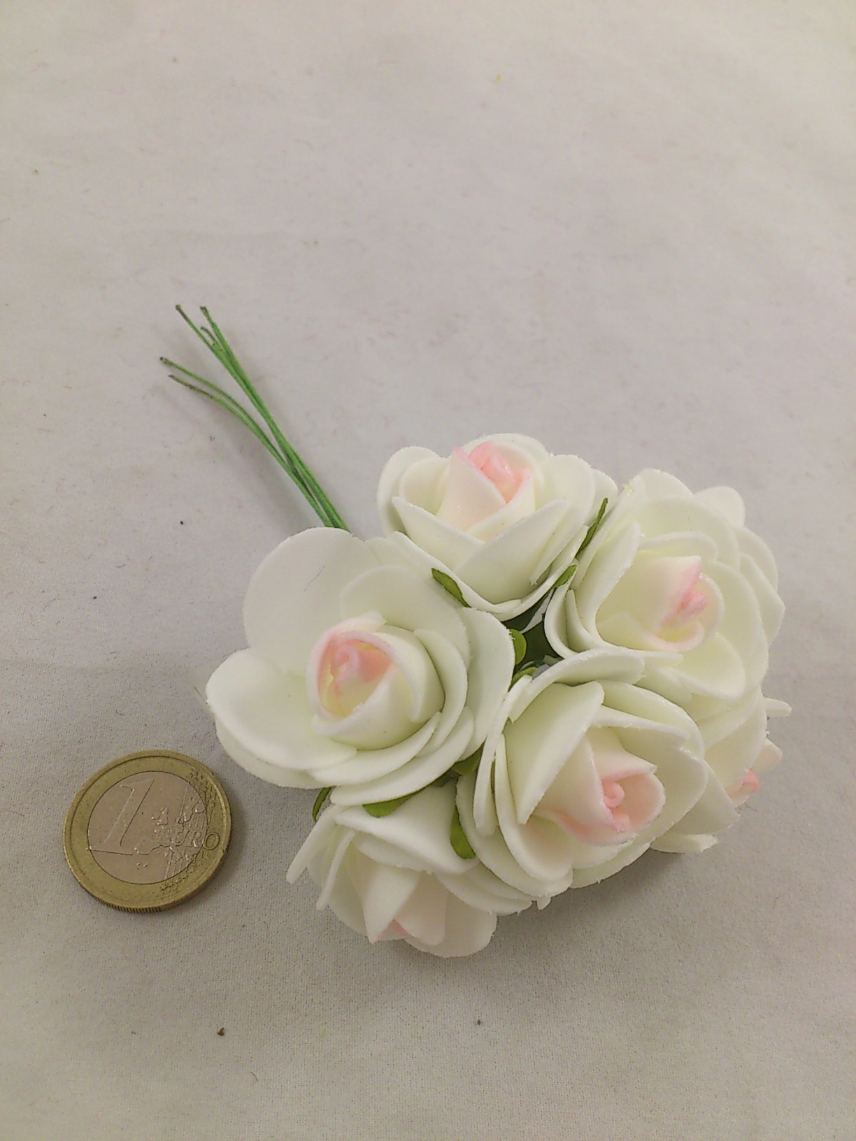 Schaum medi Rose 3 cm cream/rosa (7 st.)