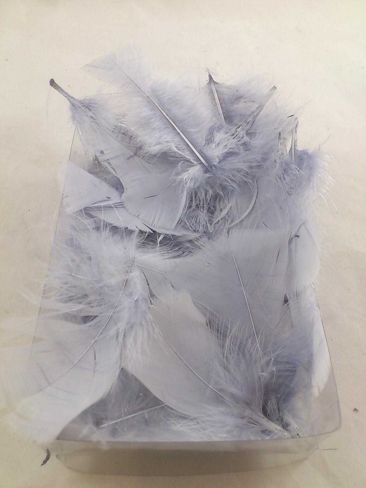 Feathers box 20x12x5 cm light grey
