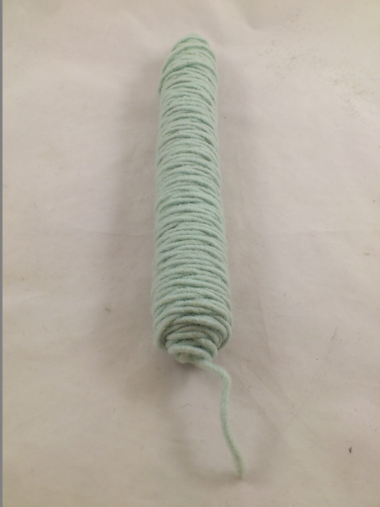 Cordelette de laine 55 m. vert glacé (GU59)