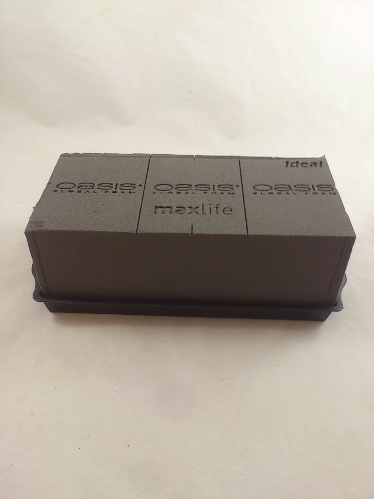 Brick tray 25x13 cm (for 1 brick oasis ideal) black