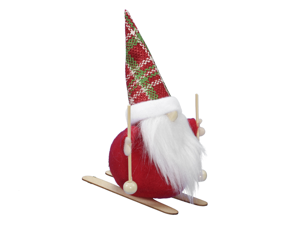 Santa op ski 13 cm