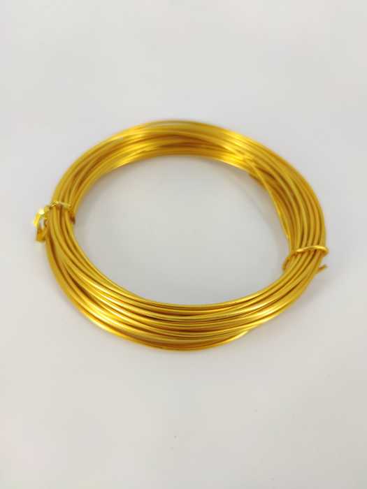 Alu-draht Alter Gold 2mmx12m