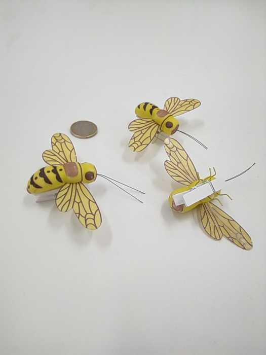 Bienen auf mini-Wäscheklammern 8 cm 3 St.