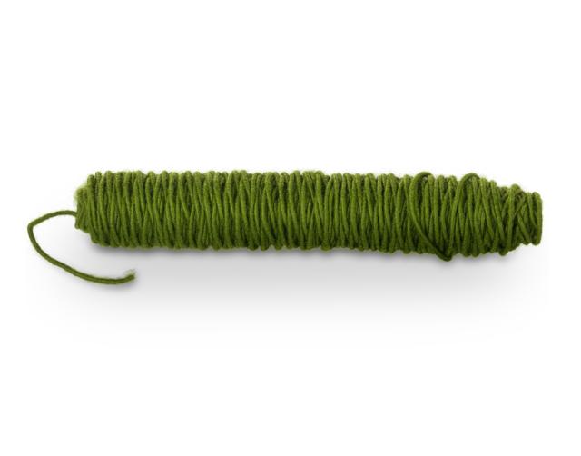 Cordelette de laine 55 m. vert (GU13)