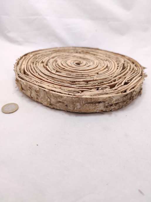 Birch bark disk 25 cm 2.5 cm