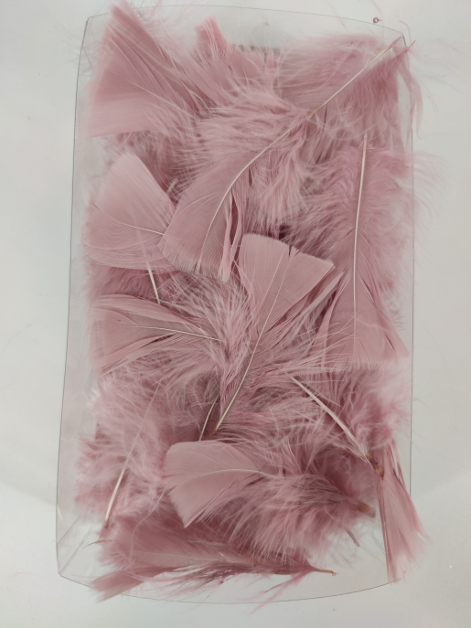Feathers box 20x12x5 cm old-pink