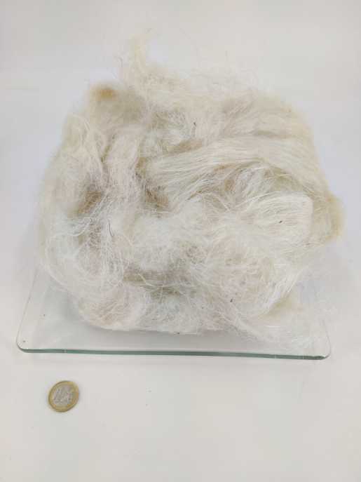 Jute fibre bleached 25  gr.