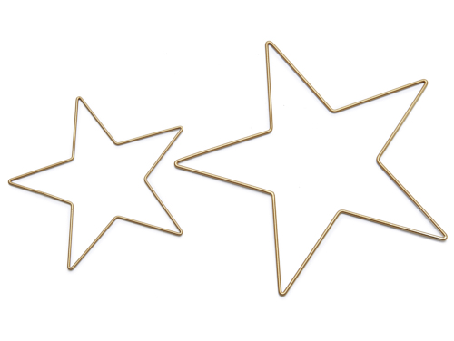 Frame star gold 40 cm