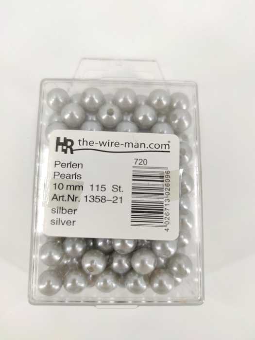 Perles d'argent 10 mm. 115 p.