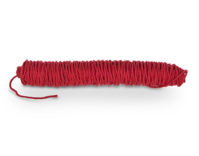 Cordelette de laine 55 m. rouge (RO04)
