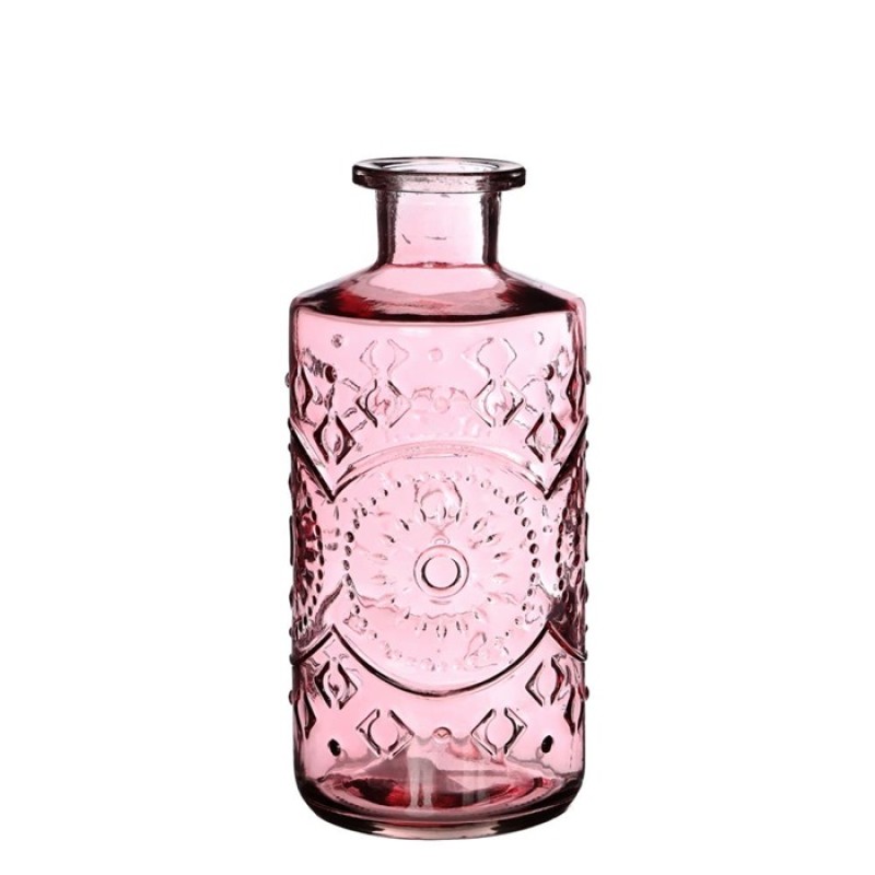 Flasche aus farbigem Glas berlin rosa Ø9 h.21 cm