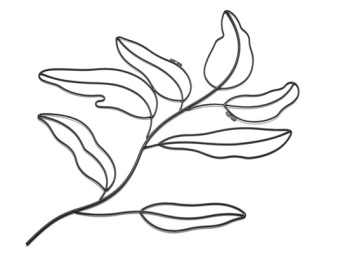 Décoration murale 'Feuilles' 60 cm