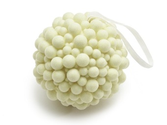 Hanger Bal 'Marbles' Crème 10 cm