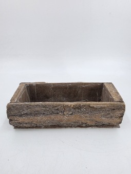 Plantenbak met schors 'Locust' 30 x 12 x 9 cm