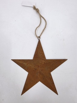 Hanger Roeste Ster 18x23 cm