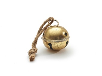 Jingle Bel goud 8 cm 