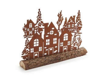 Boshuisjes 'Cosy' Roest 30 cm
