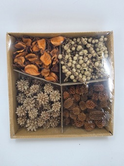 Exoten assortiment naturel/oranje 18x18 cm