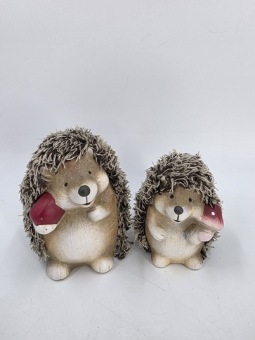 Pluizige egel set van 2