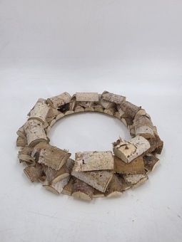 Birch bark wreath 26 cm