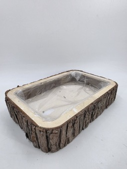 Pflanzgefäß mit Rinde 32 x 21 cm