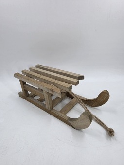Houten slee 38 x 14 x 12 cm