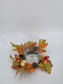 Candle Wreath Pumpkin 23 cm