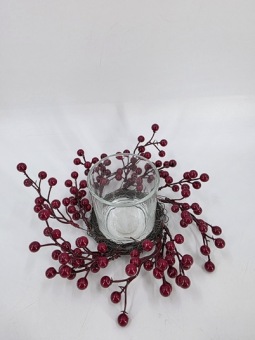 Candle Wreath Berry 25 cm