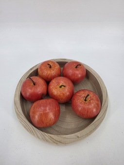 Decoratie Appels Rood 8 cm 6 st.