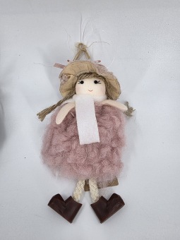 Hanger Meisje Roze 14 cm