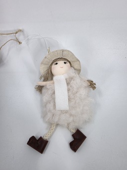 Hanger Meisje Wit 14 cm