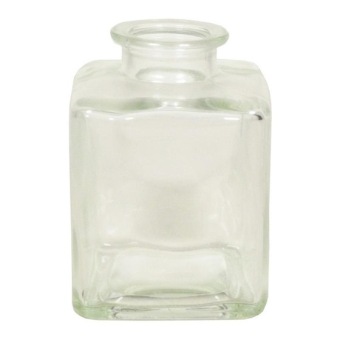 Glazen flesje vierkant H9 D7 cm