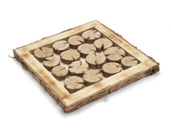 Houten schijf 'Slice' 20x20 cm