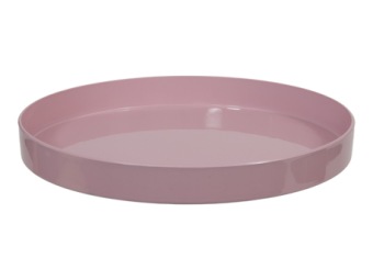 Kunststoffschale rosa Ø27x3 cm