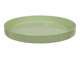 Plastic Schaal Groen Ø27x3 cm
