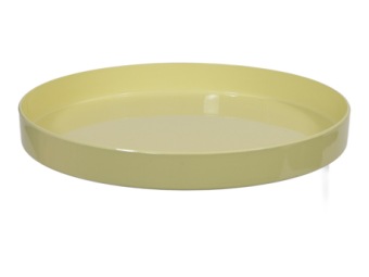 Bol en plastique jaune Ø27x3 cm