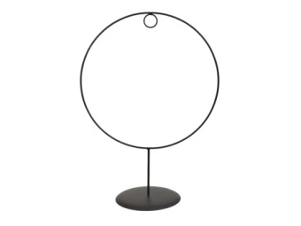 Ring on round base Ø30x41 cm black