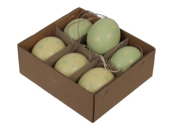 Hangende Eieren Met Stippen 6 st.