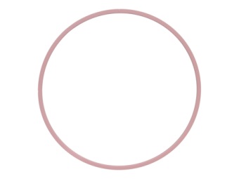 Metalen ring 40 cm roze