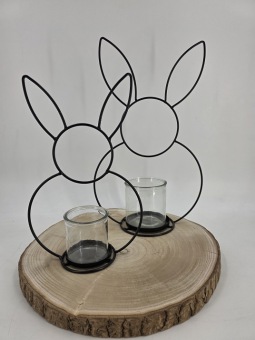 Frame 'Rabbit' met windlicht 31 cm