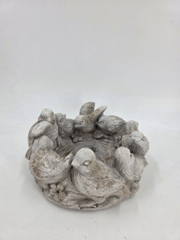 Plantenpot vogels cement 25 cm