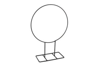 Anneau sur socle surélevé Ø 28 cm noir
