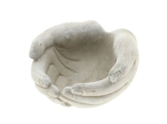 Blumentopf 'Hands' Zement 19 cm