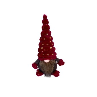 Gnome debout rouge 38 cm