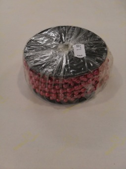 Beads on wire red ( spool)